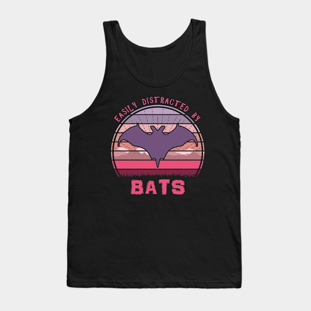 Easily Distracted By Bats Tank Top by Nerd_art